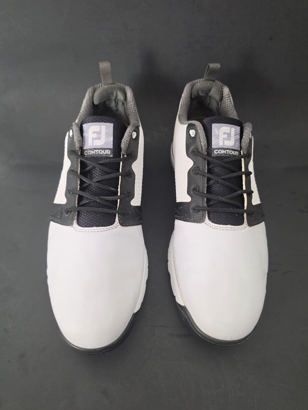 FootJoy Contour Men’s Athletic Golf Shoes - White and Black
